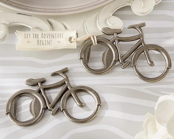 wedding favor gift and giveaways for guest--&quotLet's Go On an Adventure&quot Bicycle Bottle Opener party souvenir 10pcs/lot | Дом и сад