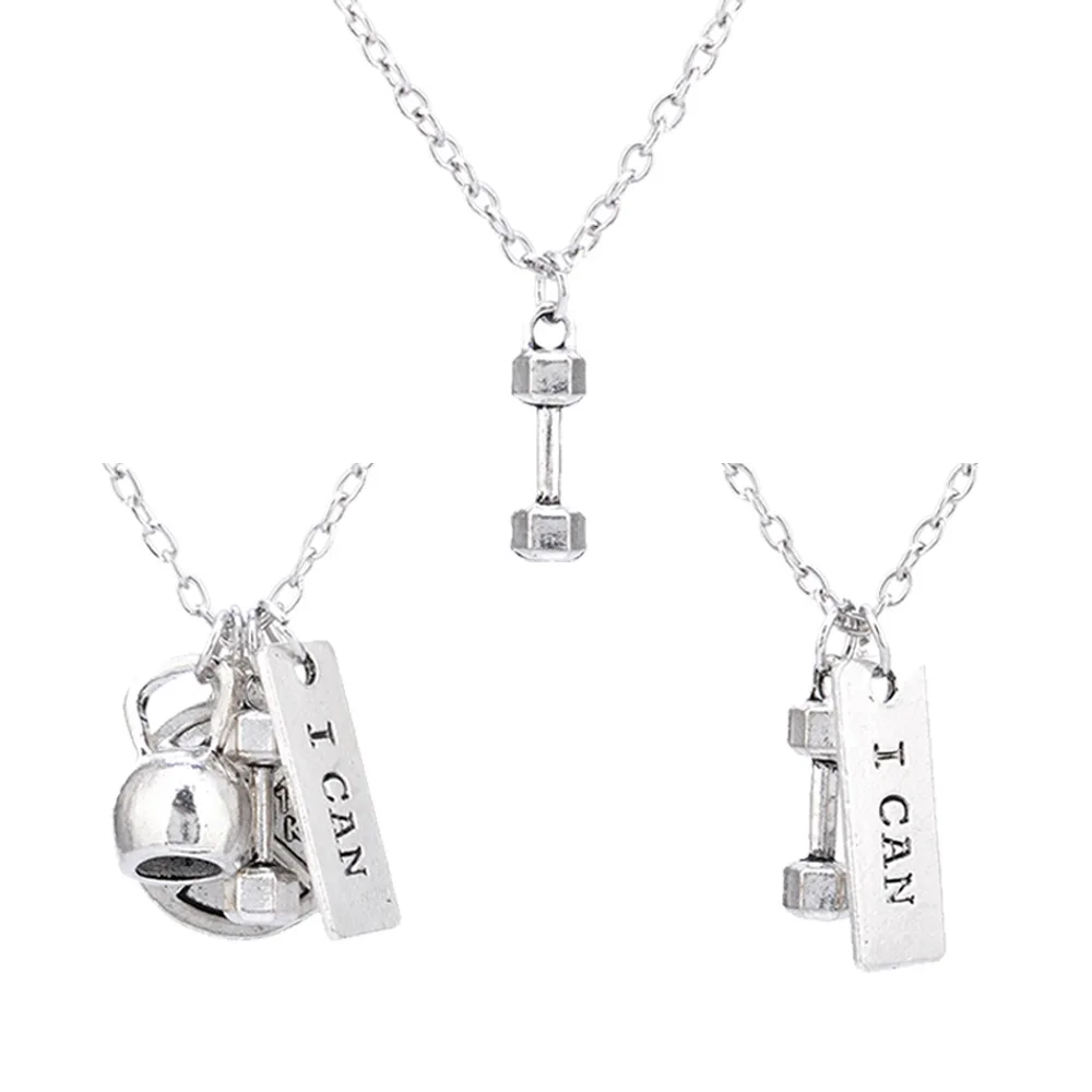 Панк хип хоп Мужчины Женщины для спортивного зала фитнеса бодибилдинга кулон