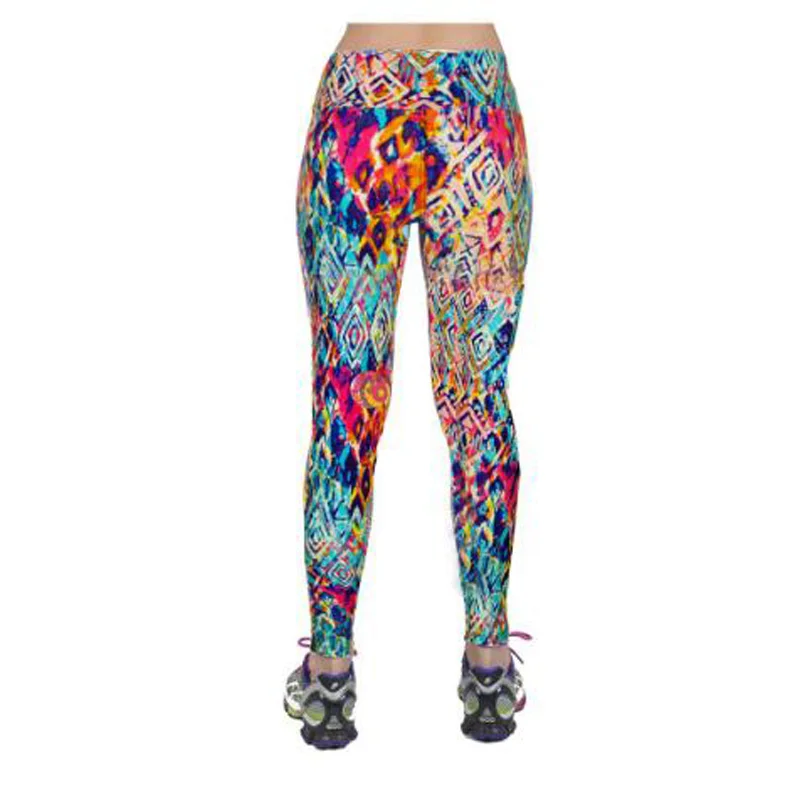 2018 Новое поступление новые брендовые леггинсы с высокой талией и цветочным