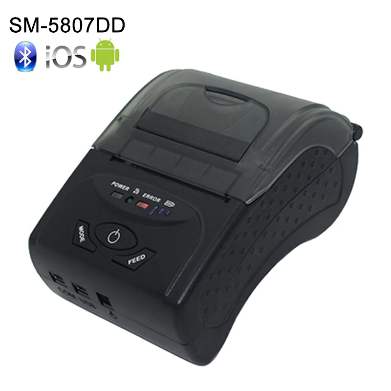 POS принтер с Bluetooth портативный мини Термопринтер для чеков Pos android и iOS двойная