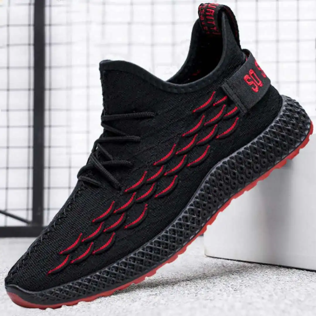 2019 new summer stretch fly weaving leisure coconut shoes Korean casual men's | Обувь