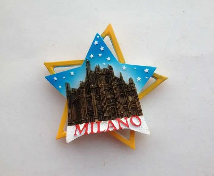 Италия Милан Алфавит серии 3D магнит на холодильник мировой Туризм сувениры холодильник магнитные наклейки креативное украшение дома - Цвет: 004