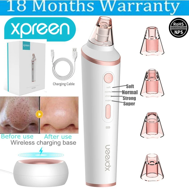 Xpreen удаления угрей Вакуумный Очиститель пор Электрический удаление акне