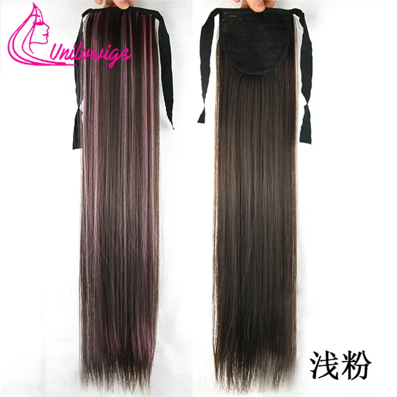 7 Цвета Хвост Натуральных Волос Премиум Высокая Температура Волокна 22 &quot75 г