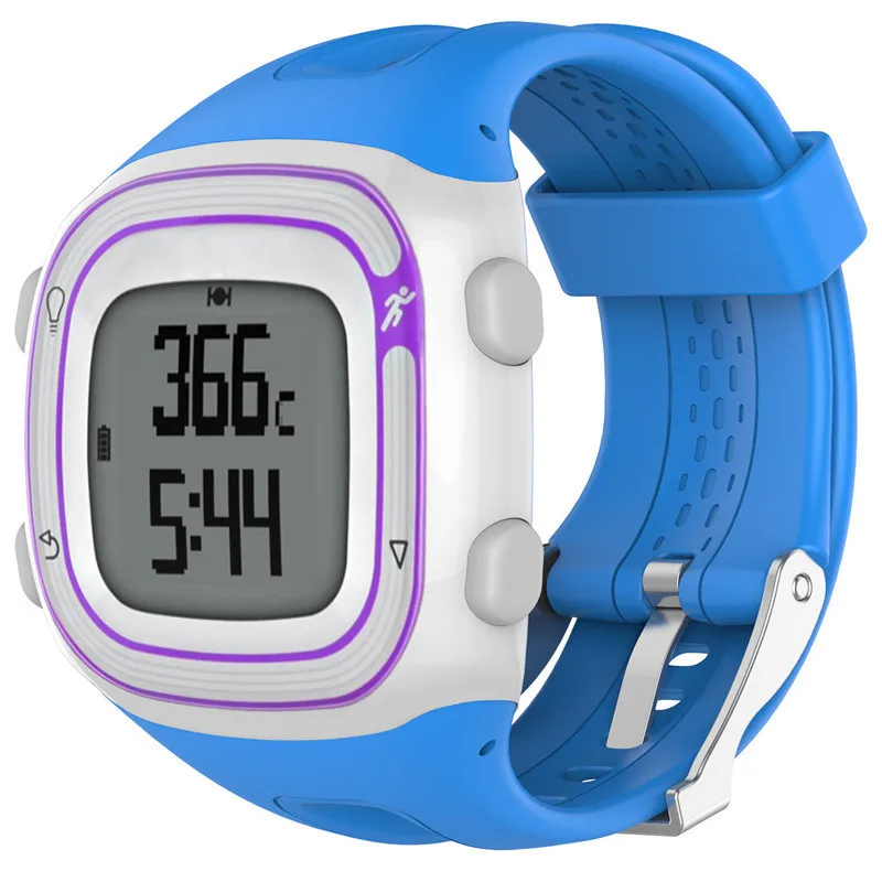 Ремешок силиконовый спортивный для смарт часов Garmin Forerunner 10 15 сменный браслет