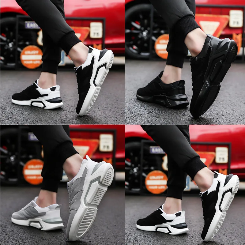 2018 New Classics Men Vulcanized Shoes Solid Color Lace Up Soft Bottom Fashion Male Footwear big Size | Обувь