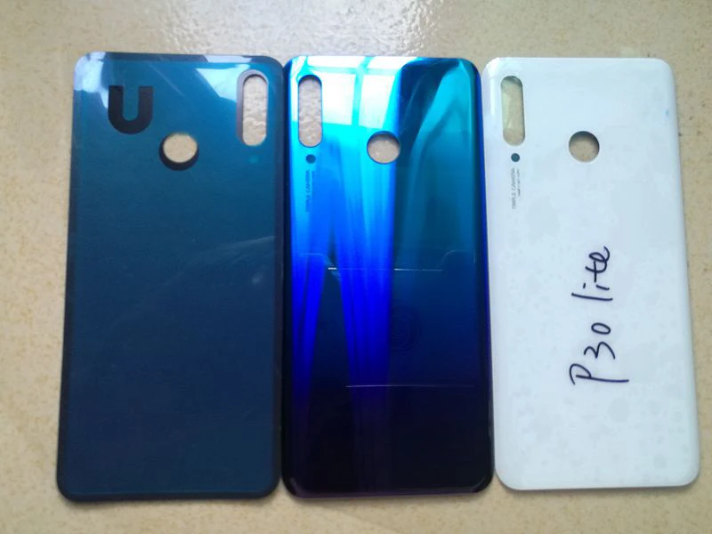Задняя крышка аккумуляторного отсека для Huawei P30 lite стеклянный корпус чехол с