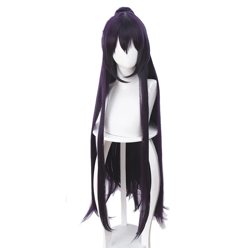 Парик Tokisaki Kurumi из японского аниме дата 3 косплей темно фиолетовый длинный парик