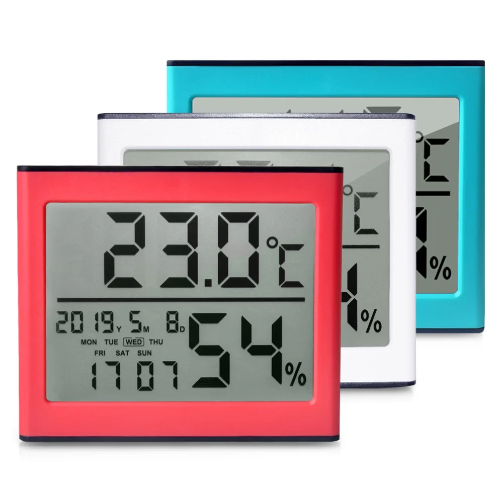 2019 многофункциональная Электронная метеостанция с термометром и гигрометром