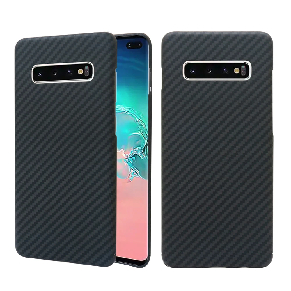 Роскошный чехол для Samsung S10 Plus S10E Ультратонкий матовый из углеродного волокна с