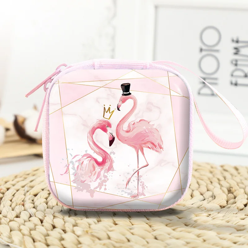 Квадратный Органайзер проводов для наушников Unicorn коробка хранения кабелей