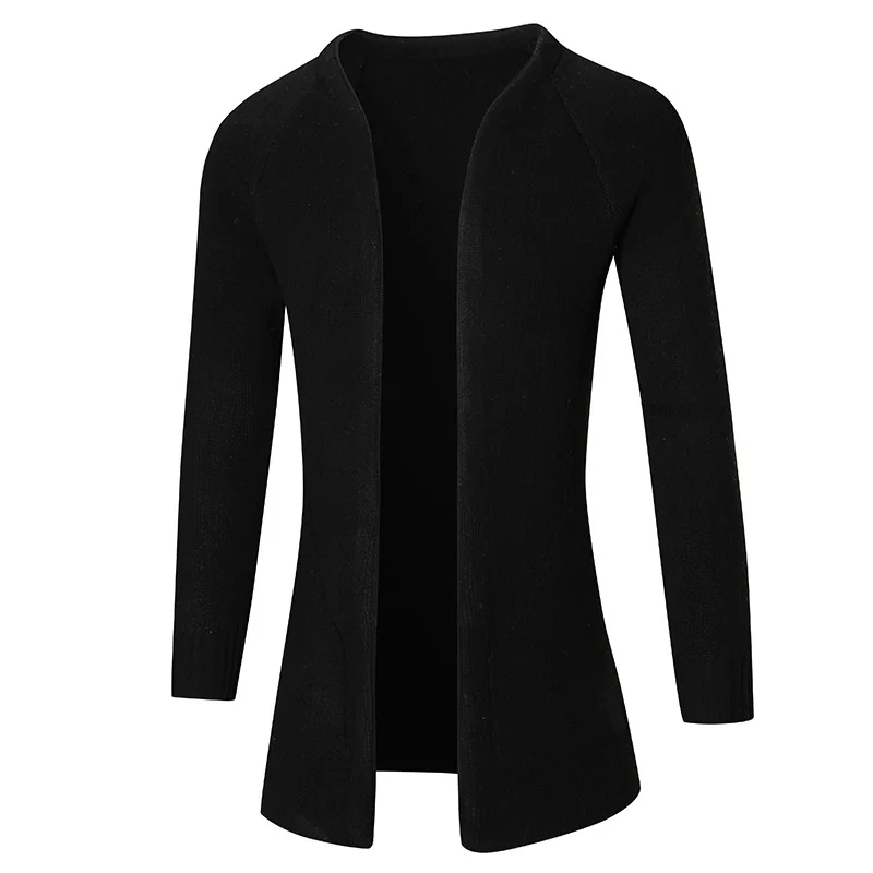 2017 мужские Повседневное Slim Fit вязать Куртка-кардиган плюс Размеры двойной