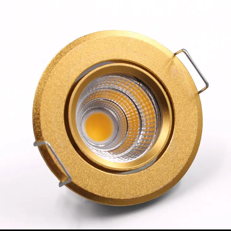 White Shell Mini Led Spotlight Dimmable 3w cob Recessed Spot Light 60angle 85-265V or 12v 24v Down with Driver | Лампы и освещение