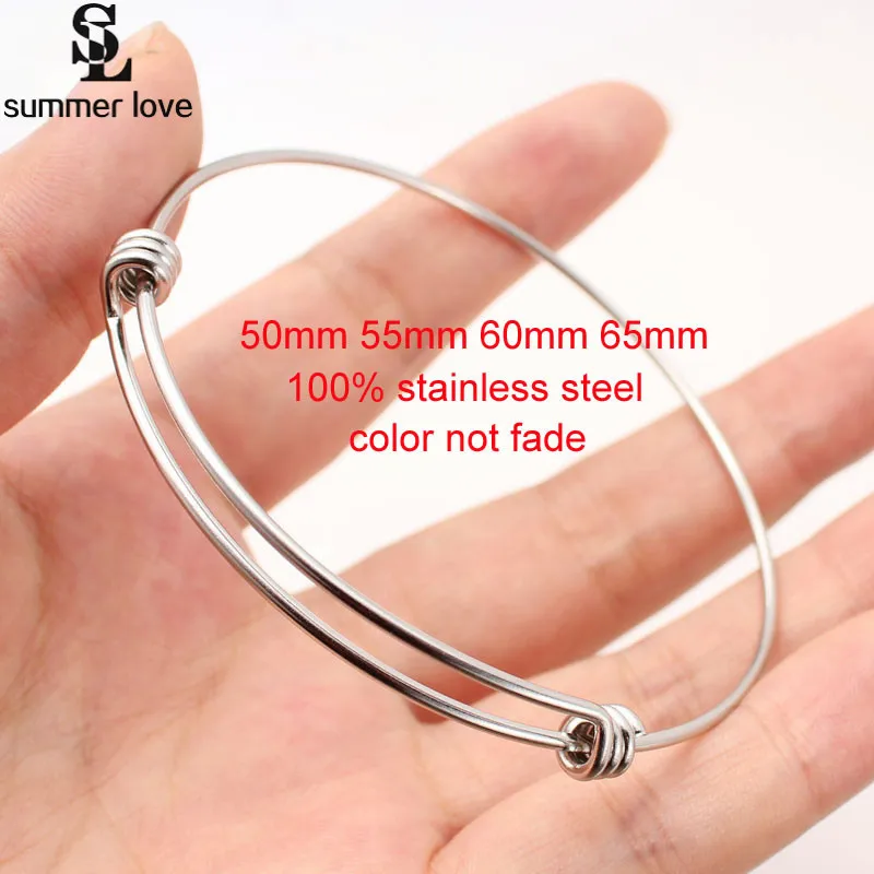 20 шт. браслет из нержавеющей стали 50/60/65 мм|cuff bangle|wire braceletadjustable wire bracelets |