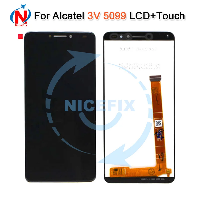 6 0 &quotдля Alcatel 5099A Полный ЖК-дисплей с фотоэлементами для 3V 5099 5099Y 5099D | Мобильные