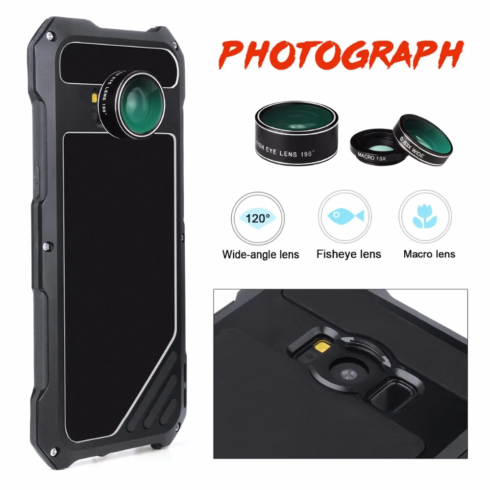 All-round Protection Phone Case For Samsung Galaxy S7 Edge Metal Material Waterproof Cases S8 S9 Plus Camera Lens |