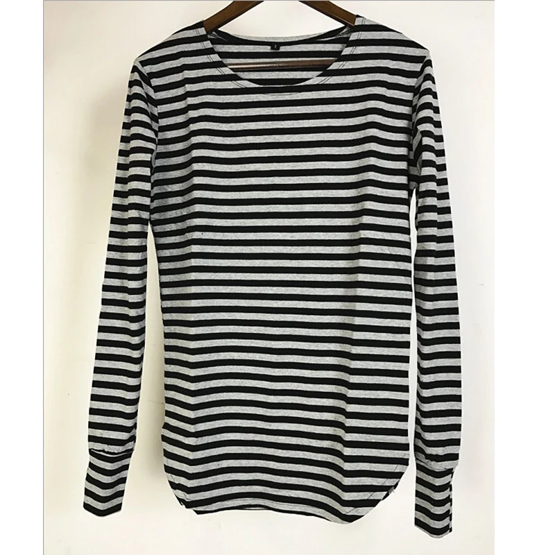 Spring &ampsummer new arrivals streetwear t-shirt cotton solid fashion O-neck Long sleeves fit mens size S to XXXL free shipping | Мужская