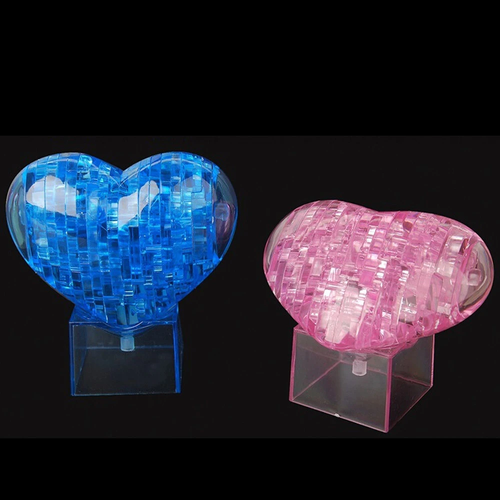 3D с украшением в виде кристаллов Пазлы Модель Сделай Сам надпись Love Сердце