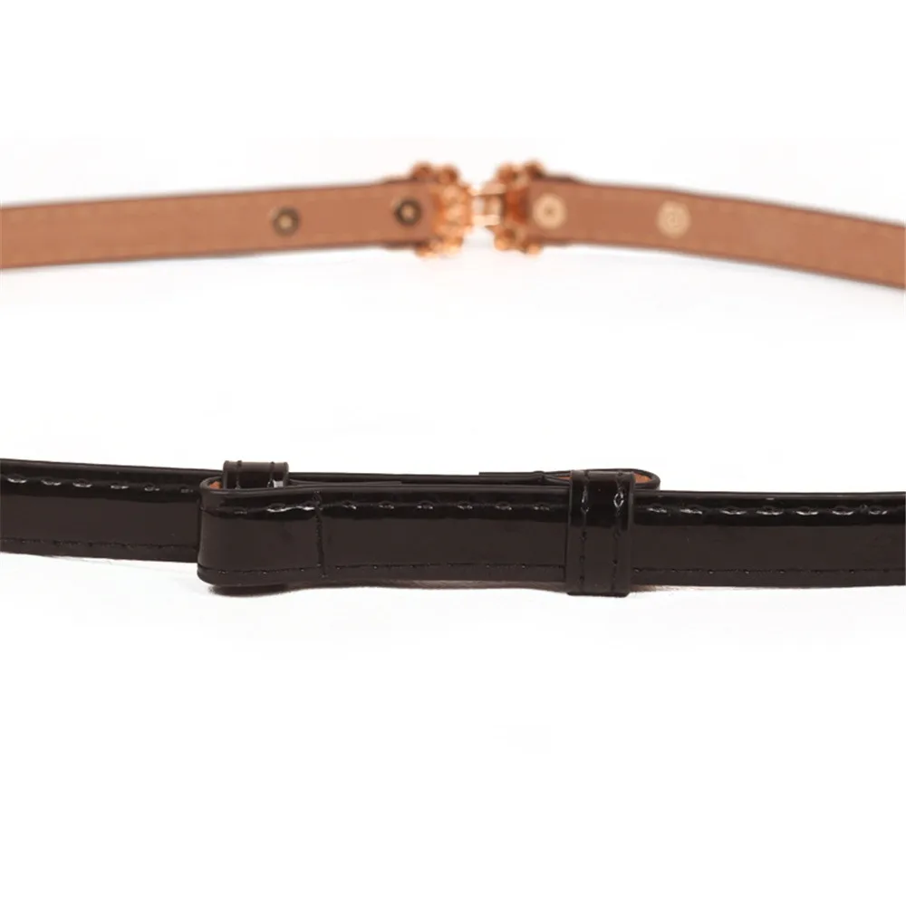 Роскошные брендовые ремни для женщин модные женские винтажные кожаные с цветком