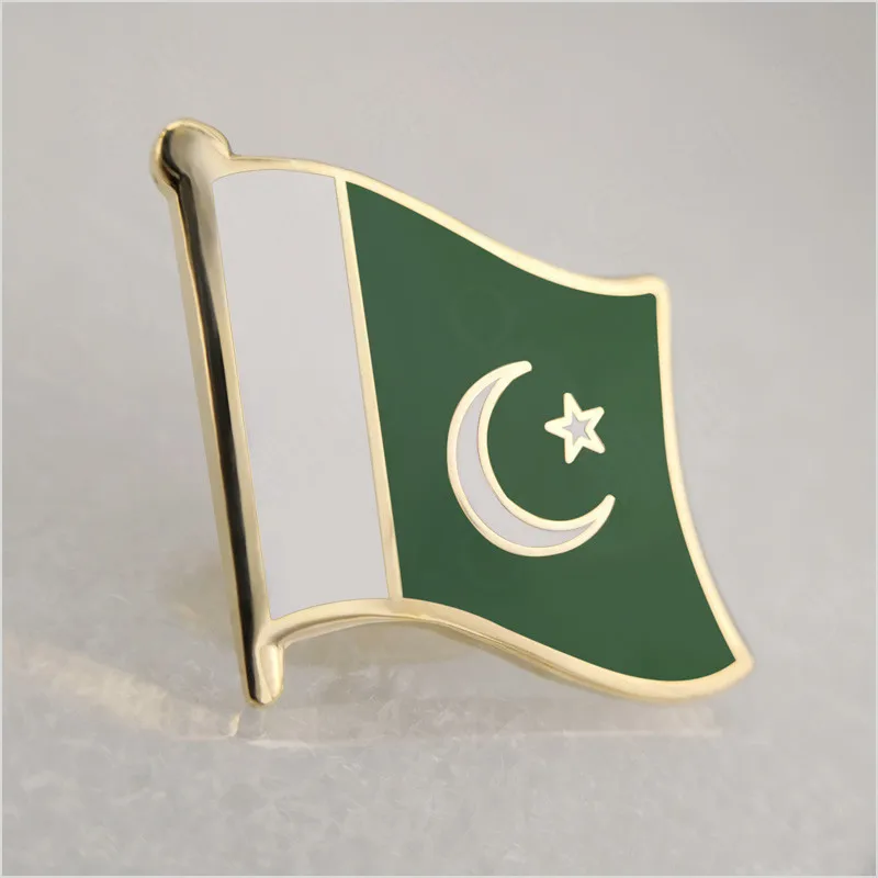 

Soft Enamel Pakistan Flag Lapel Pins