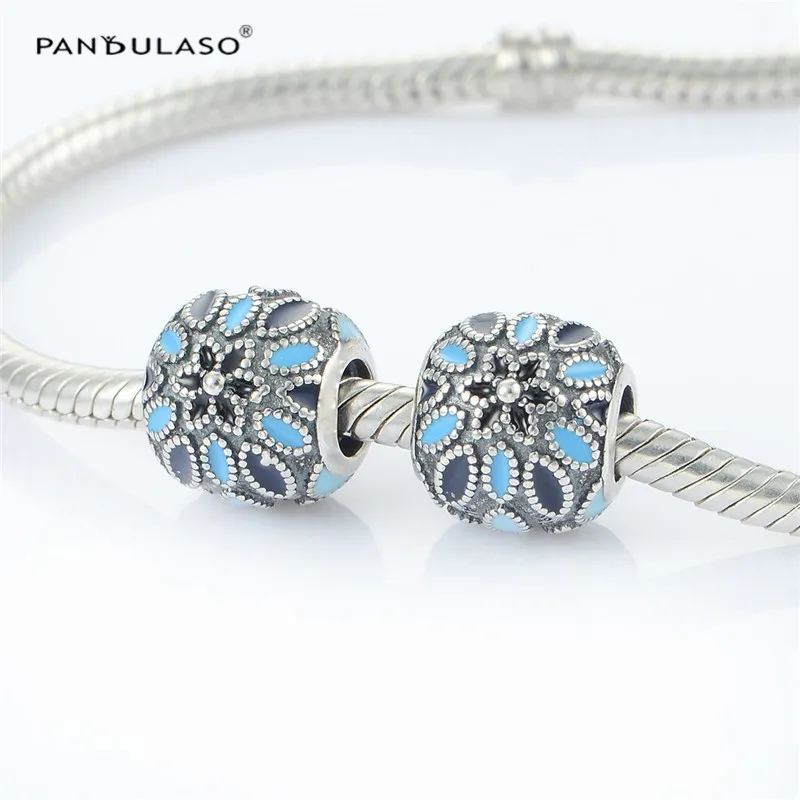 100% 925 стерлингового серебра ювелирные изделия из бисера Подходит европейский