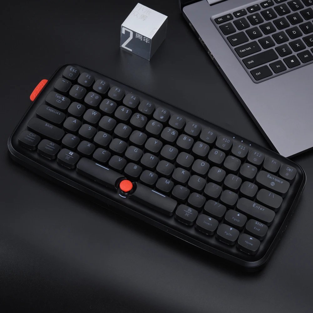 Ajazz ZERO Bluetooth Двухрежимная клавиатура 79 клавиш RGB светильник игровая с поддержкой