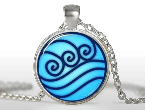 Ожерелье водяное племя Аватара Последний Воздушный Бандер ювелирные изделия стеклянный кулон ожерелье HZ1