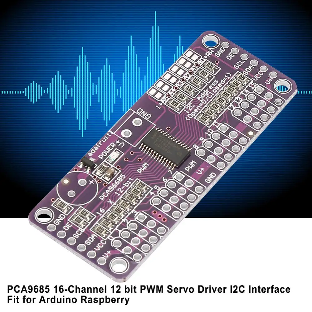 PCA9685 PWM контроллер сервопривод 16 Channel 12 bit I2C интерфейс подходит для Arduino