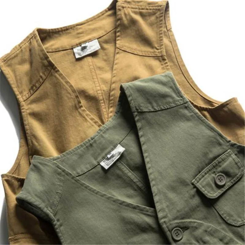 Япония Стиль Винтаж отдыха жилет сплошной цвет Тонкий Куртки высокое качество