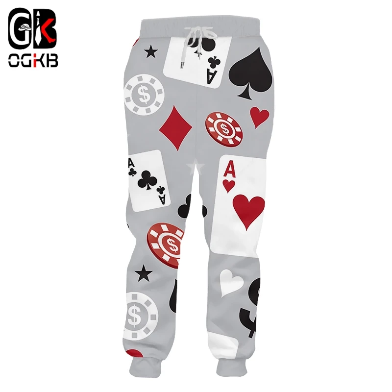Мужские спортивные штаны OGKB шаровары с 3D принтом в стиле хип хоп размера плюс 5XL