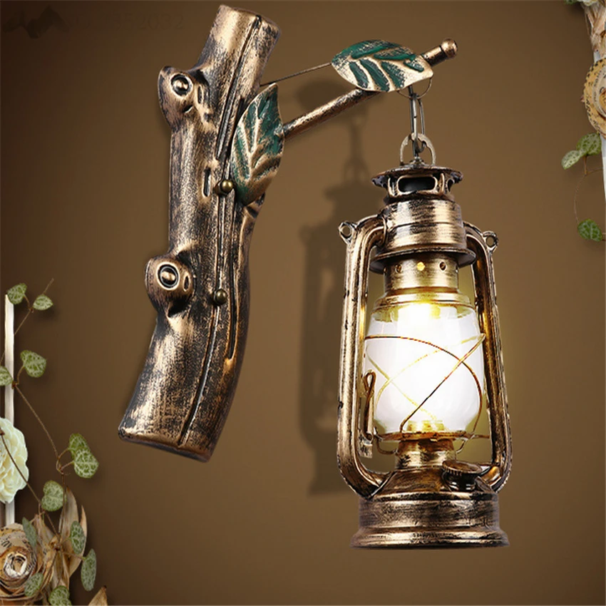 Vintage Wall Lamp Retro Iron Light Loft Indoor Lighting Bedside Fixtures Industrial Style Home For Reading Room | Освещение