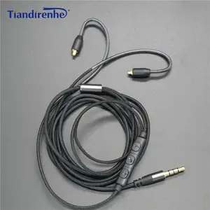 Обновленный кабель MMCX для Shure SE215, SE425, SE535, SE846, наушники, гарнитура, провод для наушников для iPhone 6, 6s, xiaomi, Android, IOS