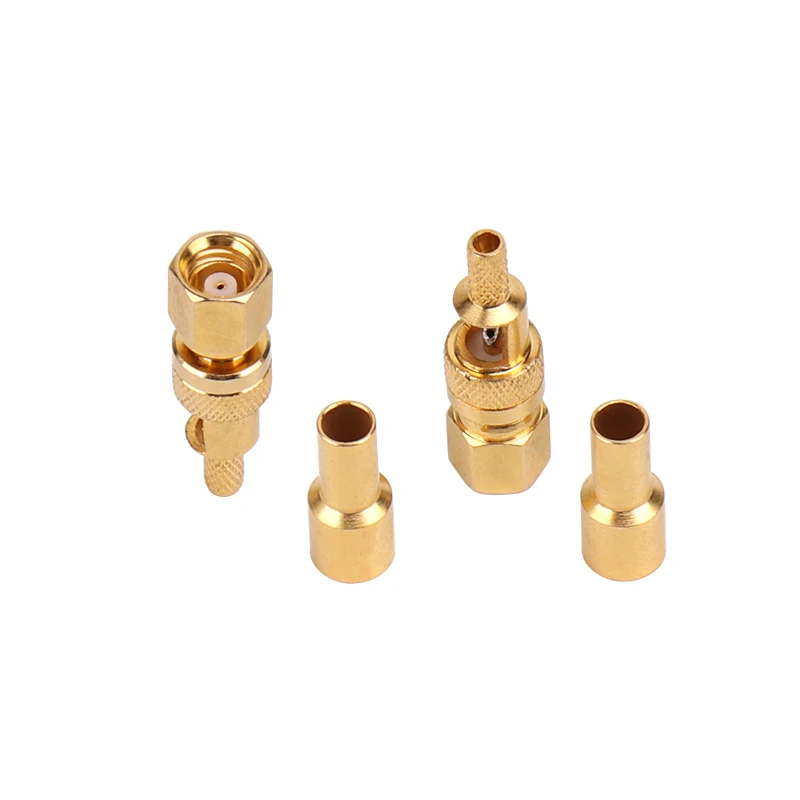 Sindax SMC female connector straight head RF coaxial connectors SMC-CK-1.5 50 Ohm Crimp type headphone jack 10pcs | Обустройство дома