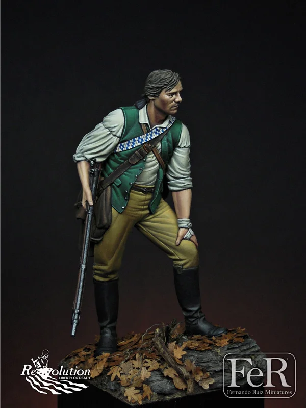 Набор из смолы 1/24 рисунок GK Minuteman Lexington 1775 история и гуманность без покрытия