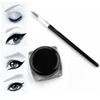 Новинка 2021, водостойкая Черная Подводка для глаз тени-карандаш для век, гелевый крем для макияжа, косметика и кисть, набор для макияжа для оптовой продажи