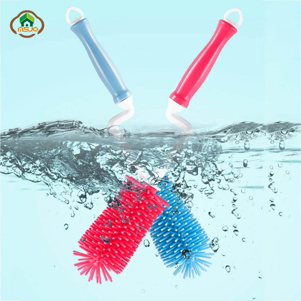 MSJO силиконовая чистящая щетка губка для сосков детская бутылочка кормления