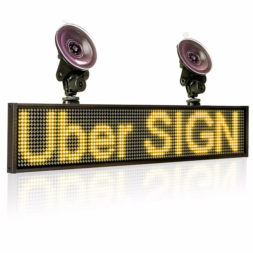 82 см 12 В P5MM SMD светодиодная вывеска программируемая Прокрутка Сообщение желтый