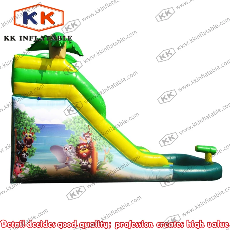 Детская надувная водная горка с прудом для игр на заднем дворе | Игрушки и хобби