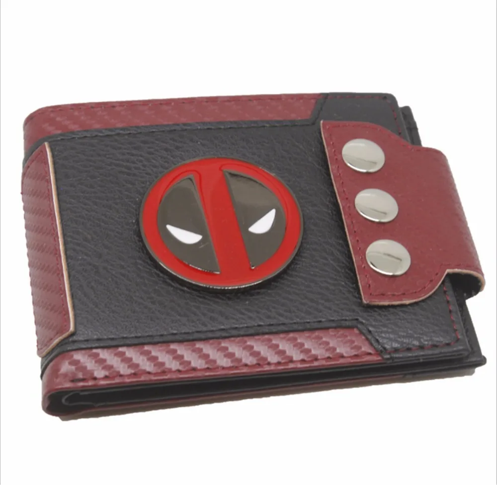 Бумажник с логотипом Super hero Deadpool кошелек для денег и карт унисекс новый короткий