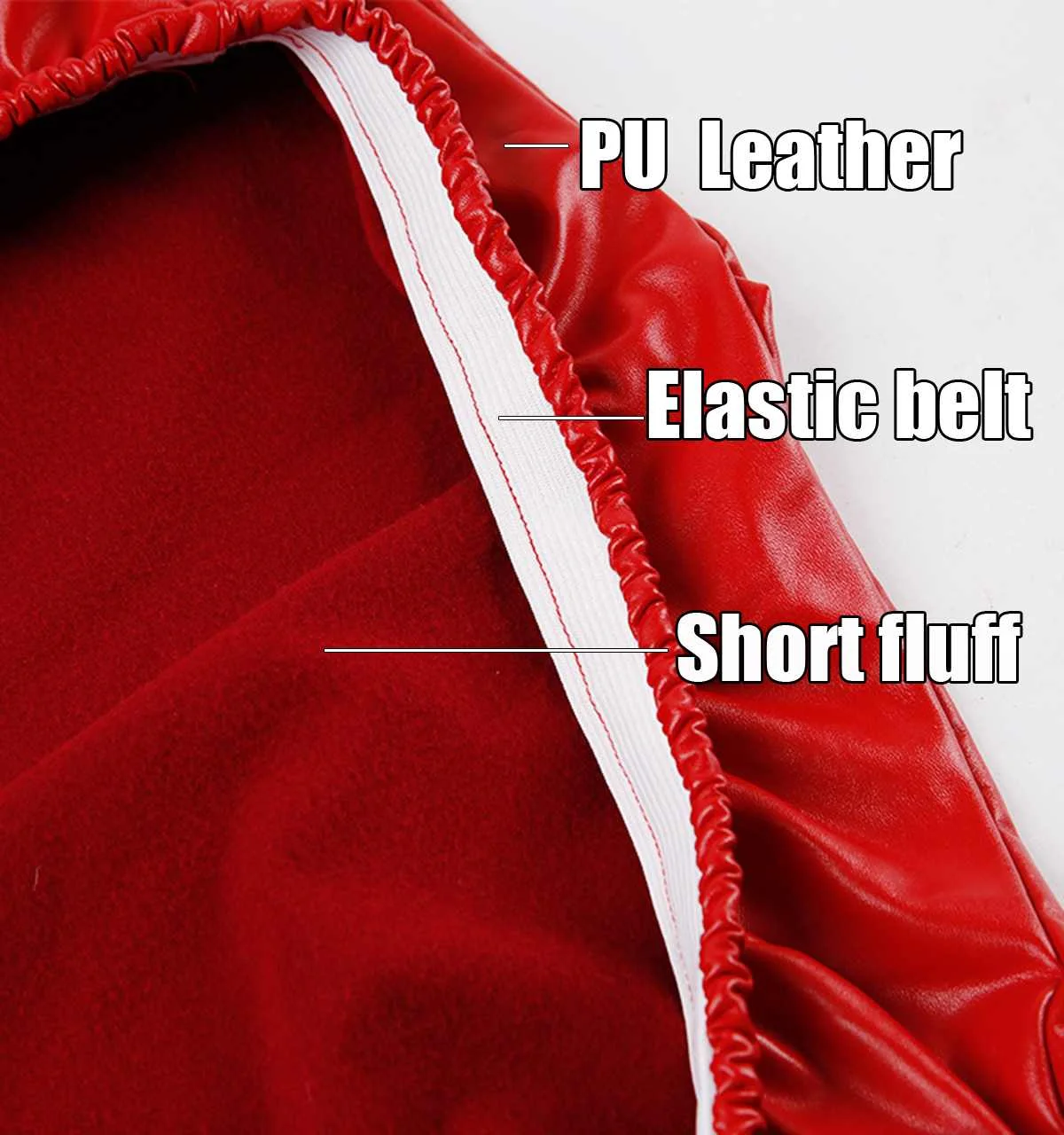 

Stretch PU Leather Elastic Seat Chair Cover Waterproof Dirt resistant Solid Color Chair Cover for Home Hotel Wedding Banquet