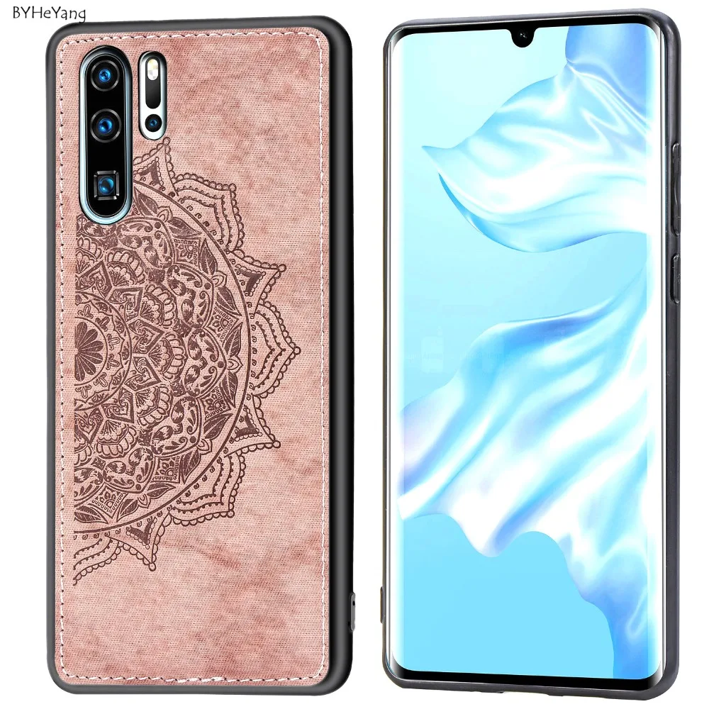 Чехол для Huawei P30 Pro чехол магнитная ткань Жесткий ПК силиконовая рамка задняя