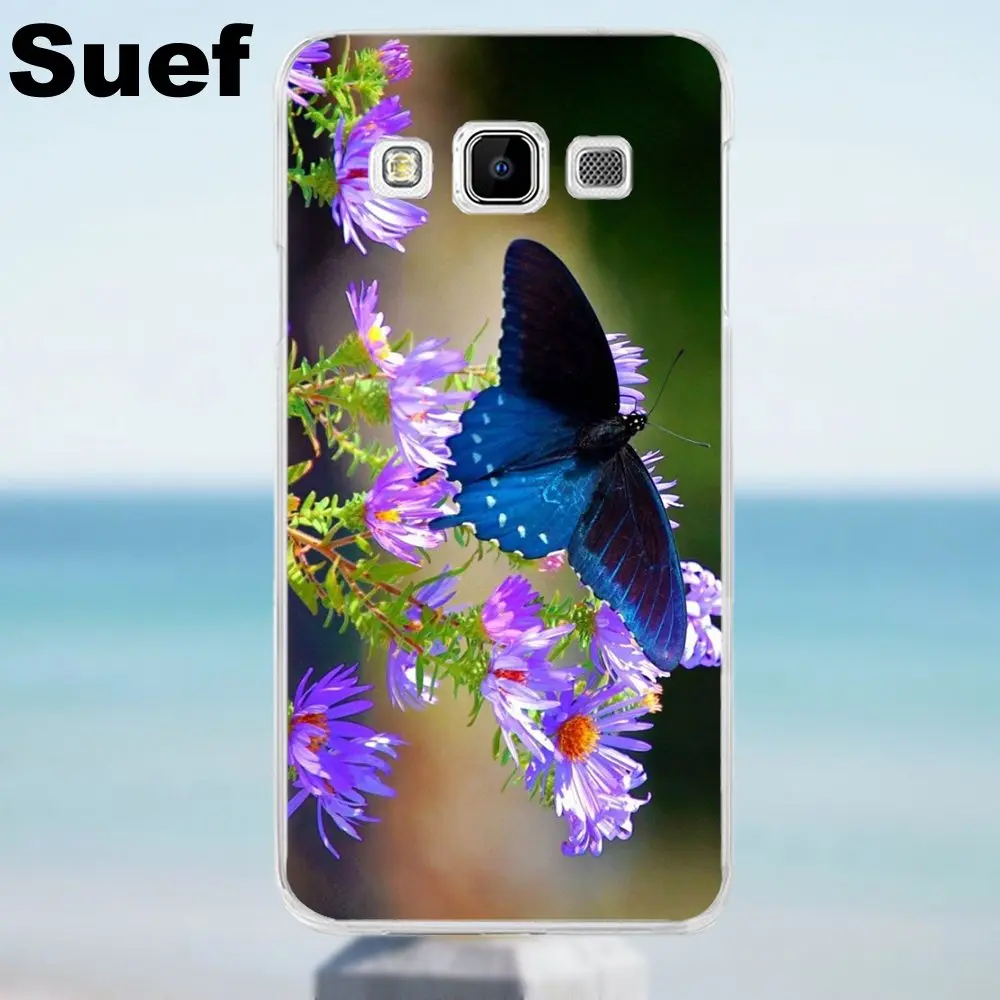 Suef Ariel Butterfly Мягкий чехол из ТПУ для Galaxy Alpha Core Prime Note 2 3 4 5 S3 S4 S5 S6 S7 S8 mini edge Plus |