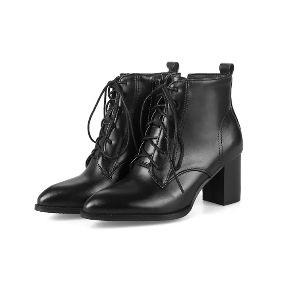 FGHGF/Модные женские ботильоны на шнуровке сезон весна осень Винтажная обувь с
