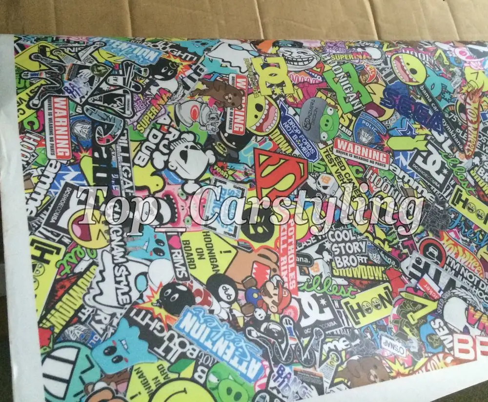 JDM Illest Stickerbomb обертка для автомобиля стильная графическая наклейка из фольги