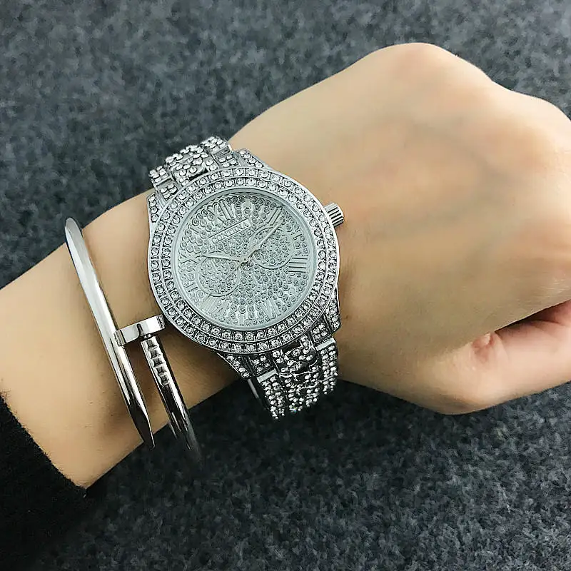 h Лучший бренд Contena Роскошные Montre часы Femme Модные Дамские женские Стразы полный логотип часы кварцевые Mujer Кристалл Relojes - Цвет: h