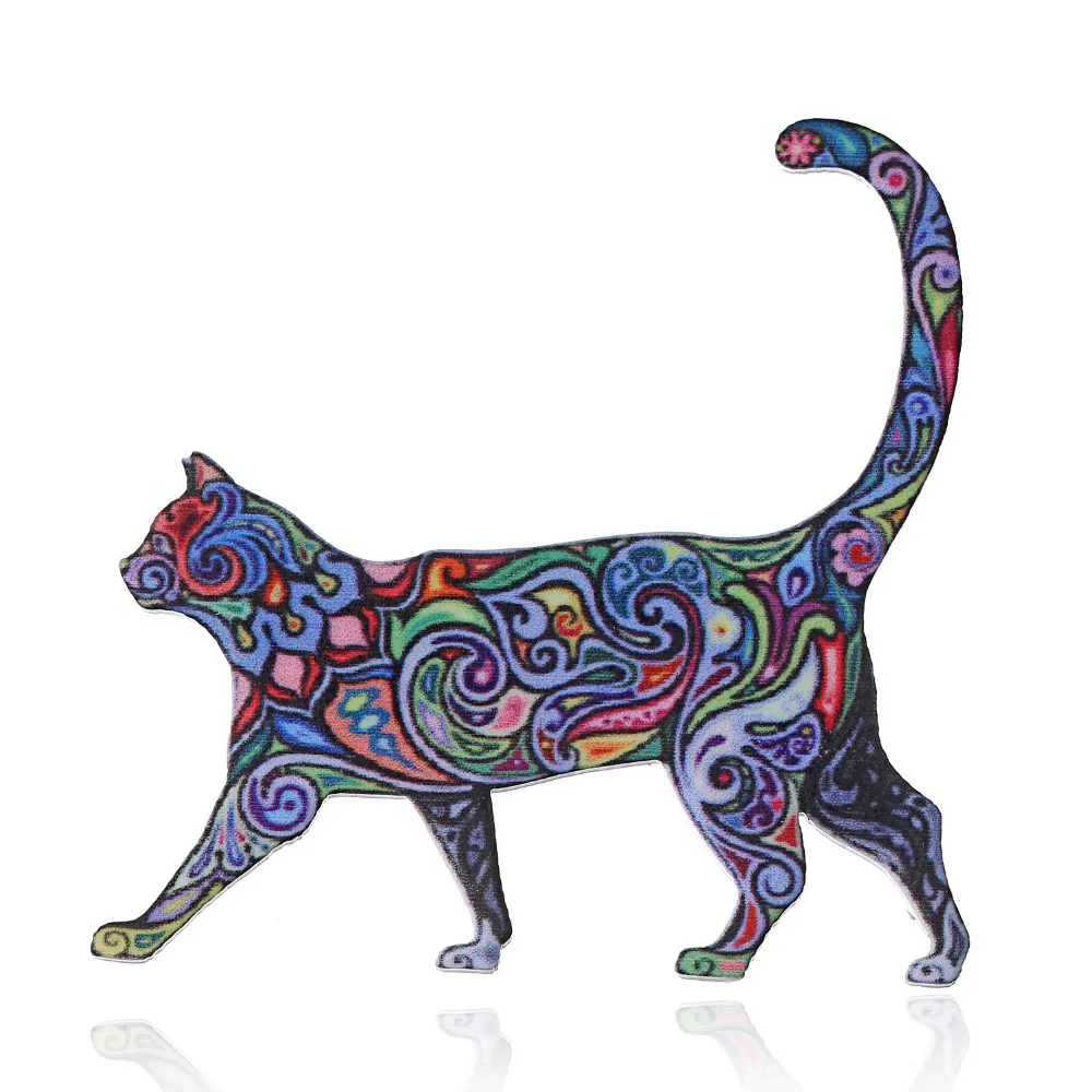 Новинка эмалированная булавка в виде животных овцы кота дракона лошади|acrylic brooch