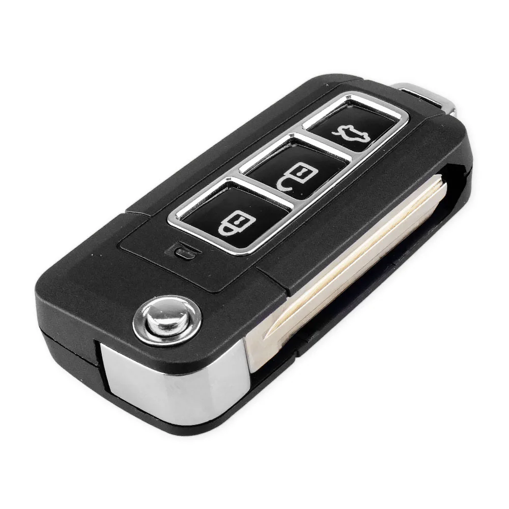 Dandkey измененный Флип Ключа для Toyota Camry Prado Highlander Yaris Vios 2/3 кнопки складной