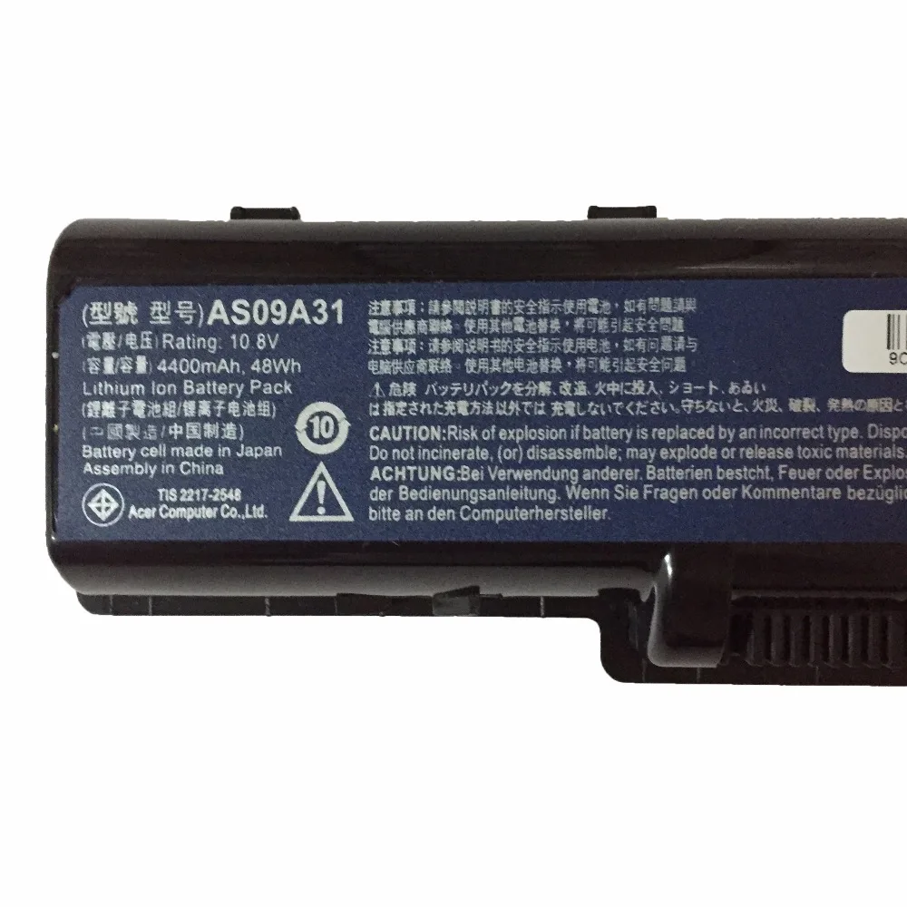 10 8 В 48 Вт/ч AS09A31 новый оригинальный аккумулятор для ноутбука Acer Aspire 5732 4732Z 5516 5517