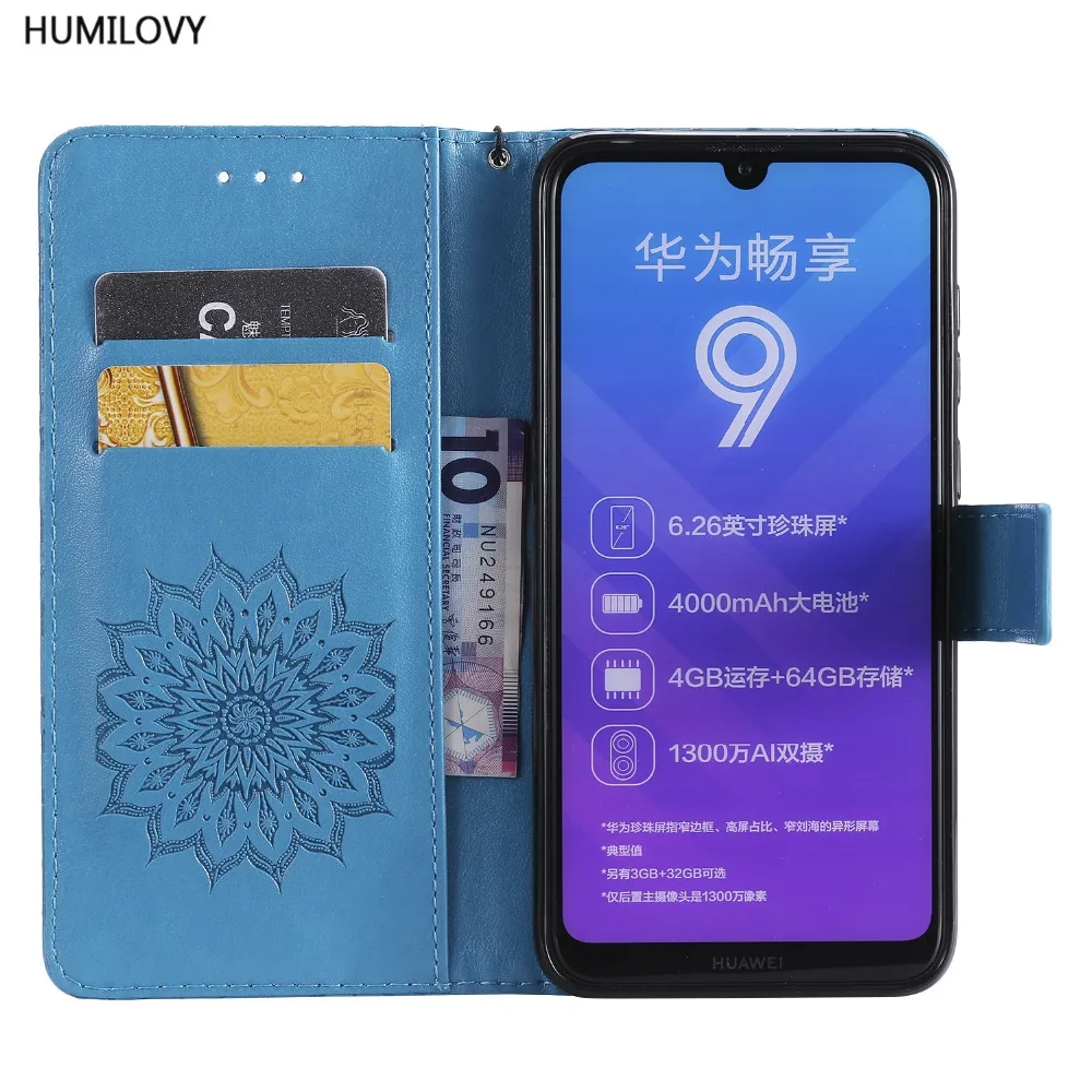 Чехлы для Huawei Y7 2019 чехол кожаный кошелек с откидной крышкой телефона отделением