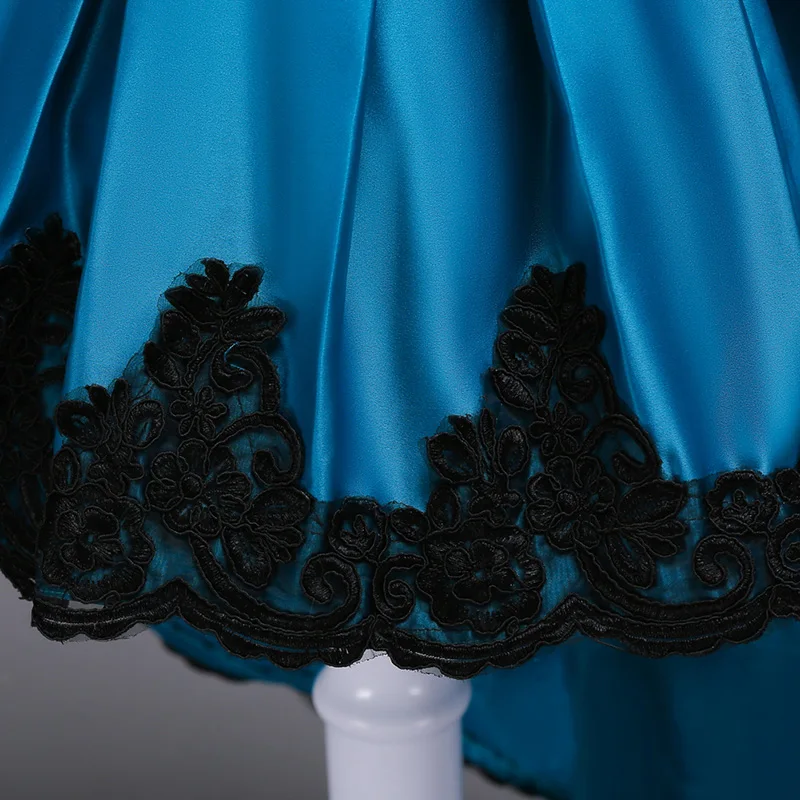 Платье с цветочным рисунком для девочек кружевные приталенные платья v-образным